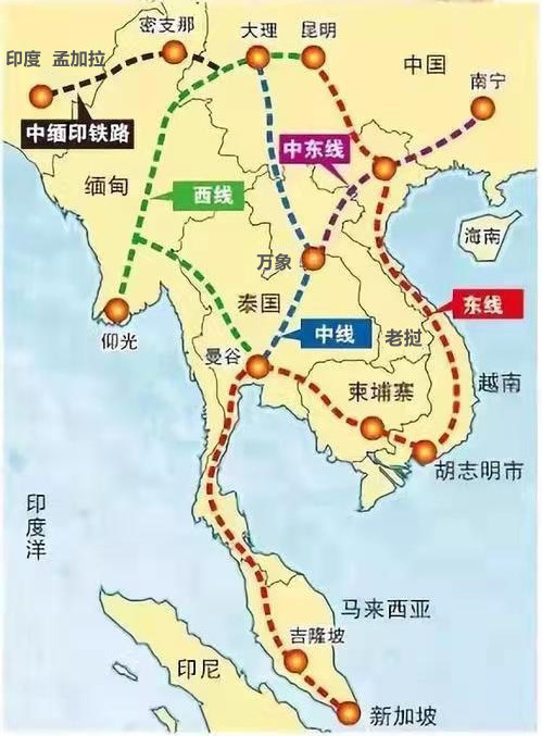 South Asia lines